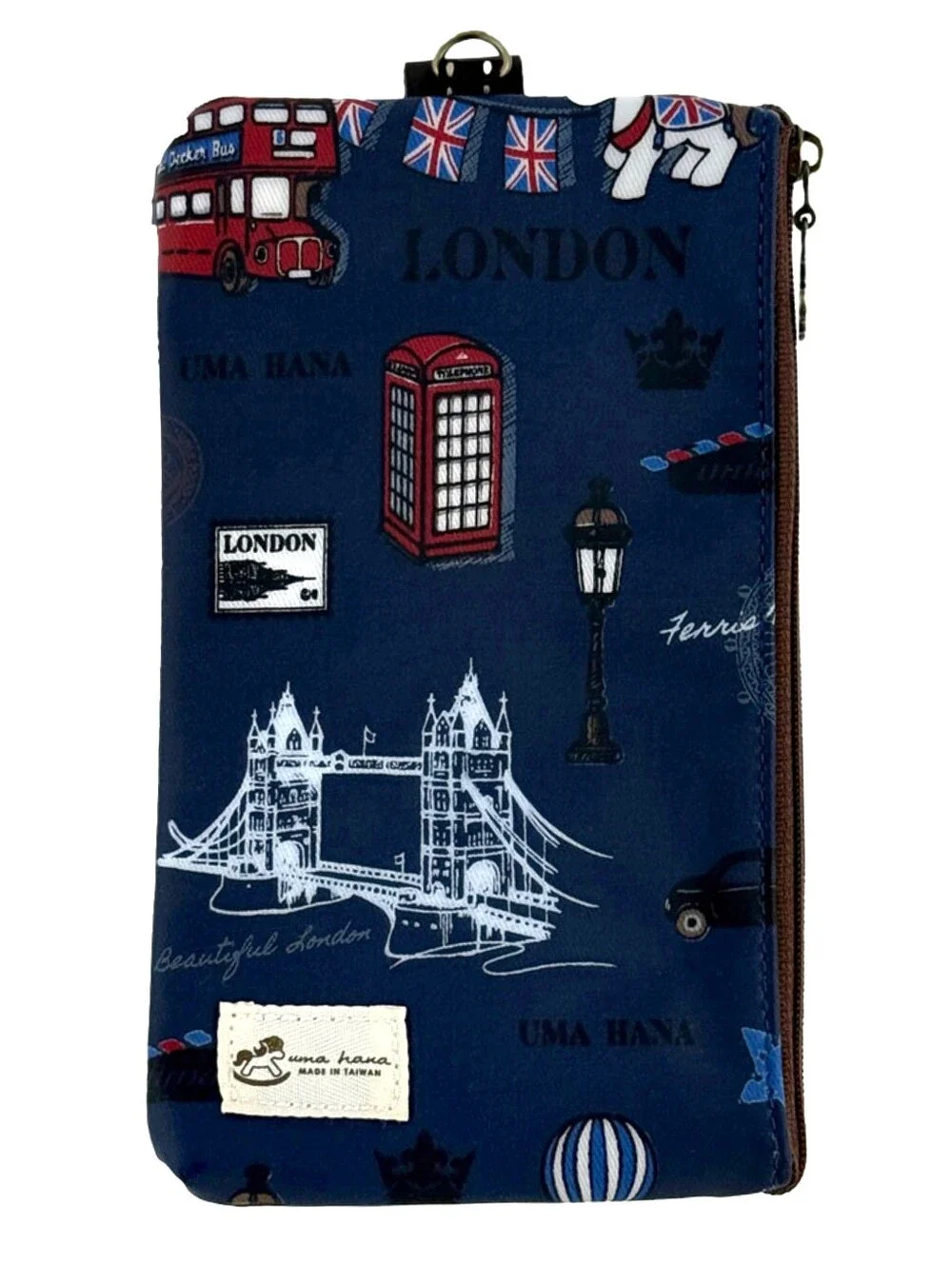 Waterproof London Phone Case Pouch W/ Neck Strap